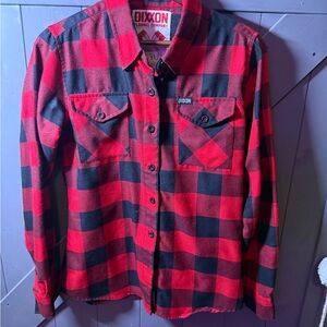 DIXXON Redrum OG Red and Black Plaid Women's M Flannel